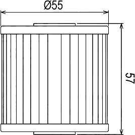 Чертёж масляного фильтра Hiflo HF123