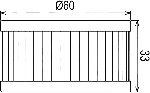Чертёж масляного фильтра Hiflo HF136