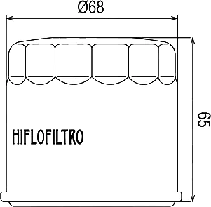 Креслення оливного фільтру Hiflo HF138