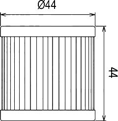 Креслення оливного фільтру Hiflo HF139