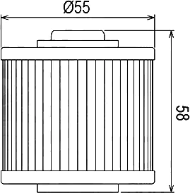 Креслення оливного фільтру Hiflo HF145