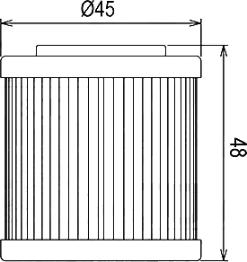 Чертёж масляного фильтра Hiflo HF154
