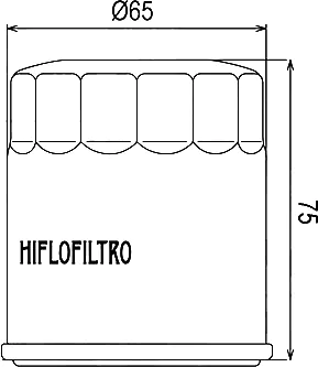 Чертёж масляного фильтра Hiflo HF156