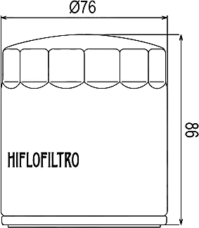 Чертёж масляного фильтра Hiflo HF174