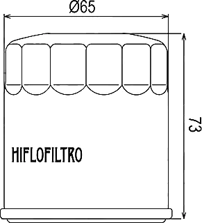 Чертёж масляного фильтра Hiflo HF177
