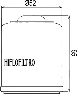 Чертёж масляного фильтра Hiflo HF183