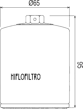 Чертёж масляного фильтра Hiflo HF198