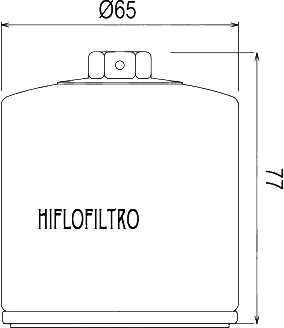 Чертёж масляного фильтра Hiflo HF199