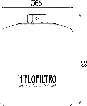 Креслення оливного фільтру Hiflo HF303RC