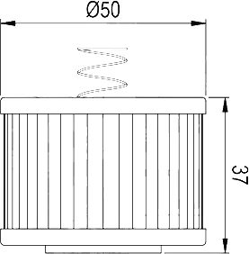 Чертёж масляного фильтра Hiflo HF511