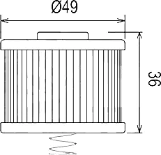 Креслення оливного фільтру Hiflo HF540