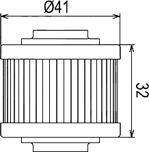 Чертёж масляного фильтра Hiflo HF559