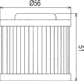 Креслення оливного фільтру Hiflo HF569