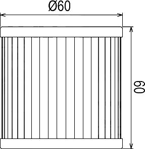 Креслення оливного фільтру Hiflo HF681