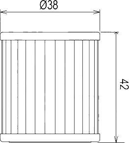Чертёж масляного фильтра Hiflo HF973