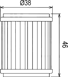 Креслення оливного фільтру Hiflo HF981